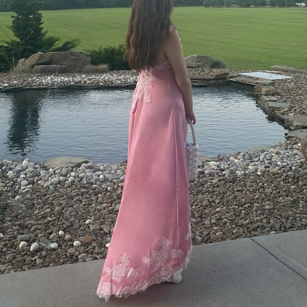 For Love & Lemons Clemente Maxi Dress XS Pink - Picture 7 of 7